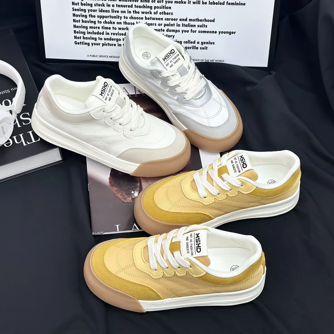 【TU】2025夏季透气薄款多色韩版女鞋百搭小白鞋潮流休闲时尚板鞋女