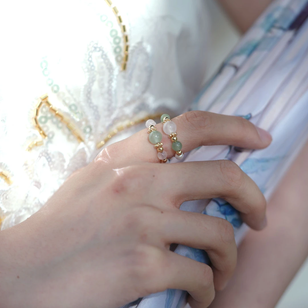 铜合金戒指 春婳戒指/新中式国风手工饰品