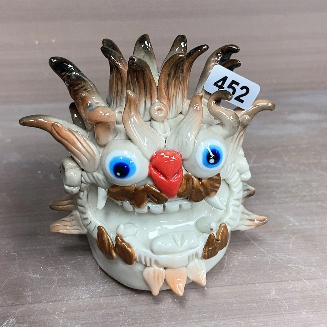 摆件直播间手工陶瓷抽象神兽452