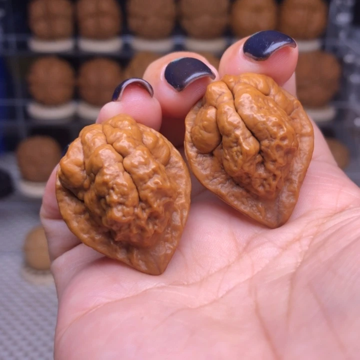 文玩核桃把件63号小云石27尺