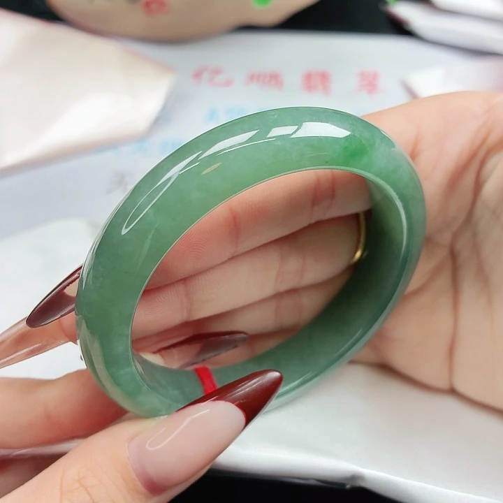 未镶嵌手镯翡翠55-56圈口