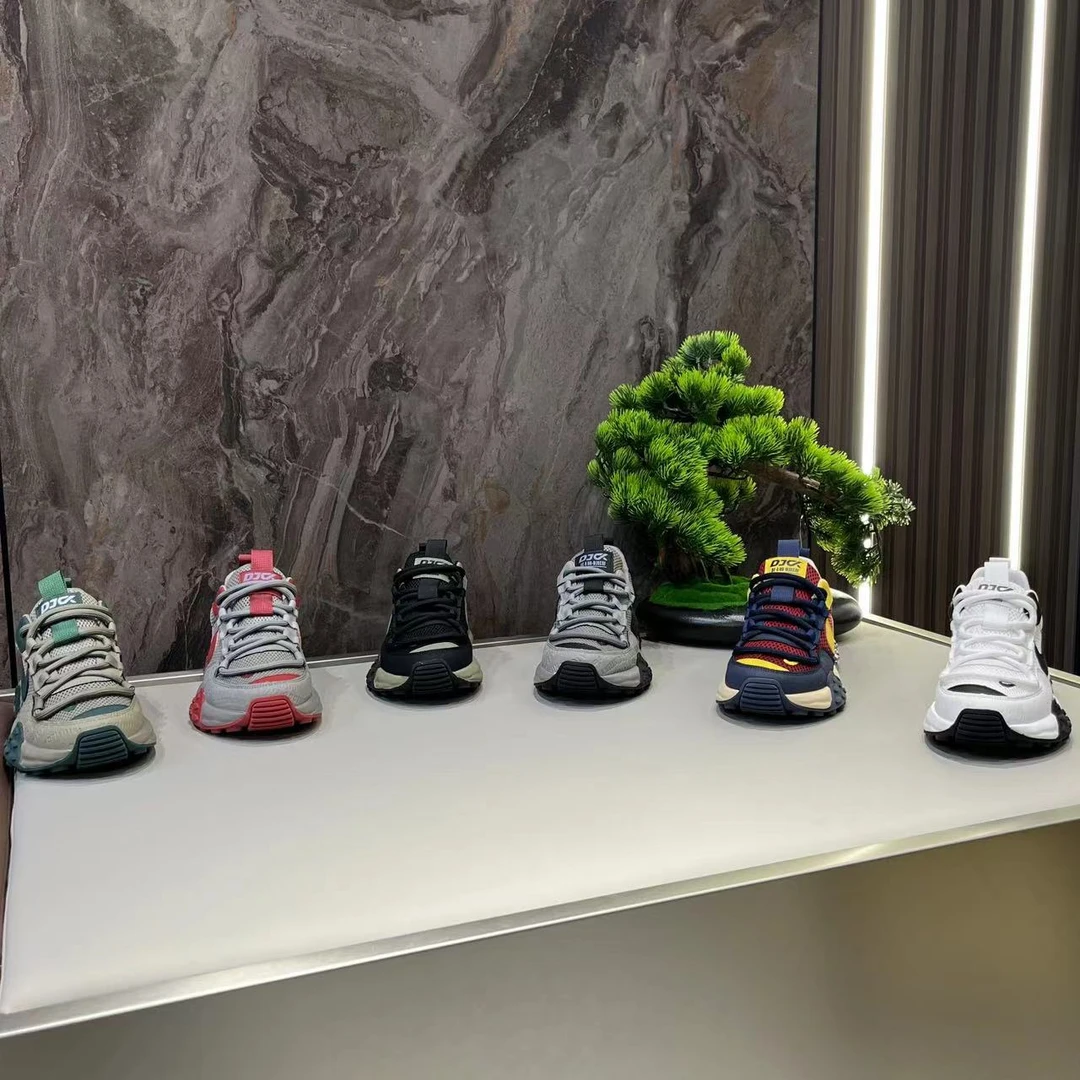 《尊享顺丰速运》2025夏季新款低帮透气网面运动风男鞋帅气休闲鞋潮