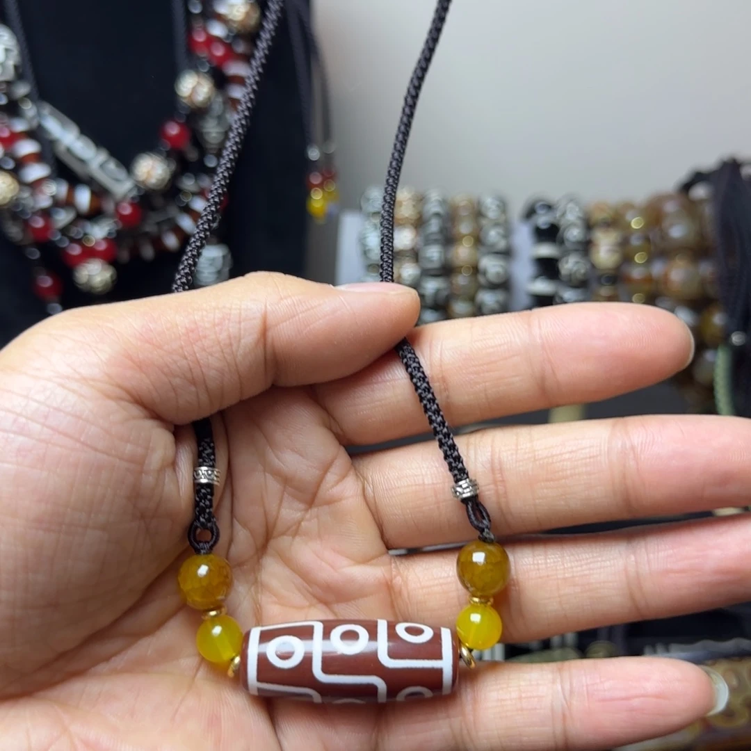 玛瑙/玉髓合金颈饰