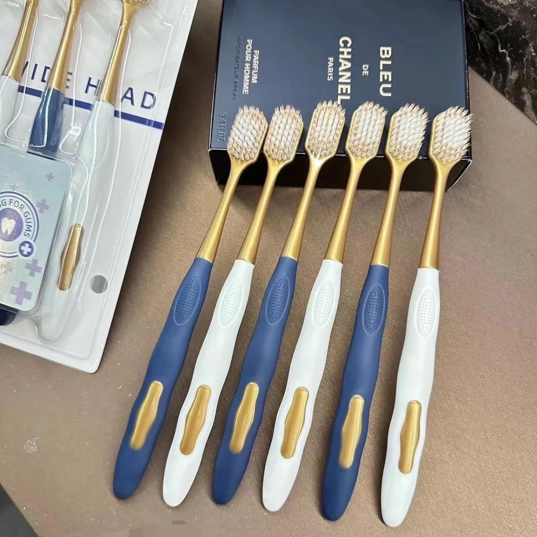 【6支装】家庭版牙刷档软毛牙刷成人情侣家用待客深层清洁口腔