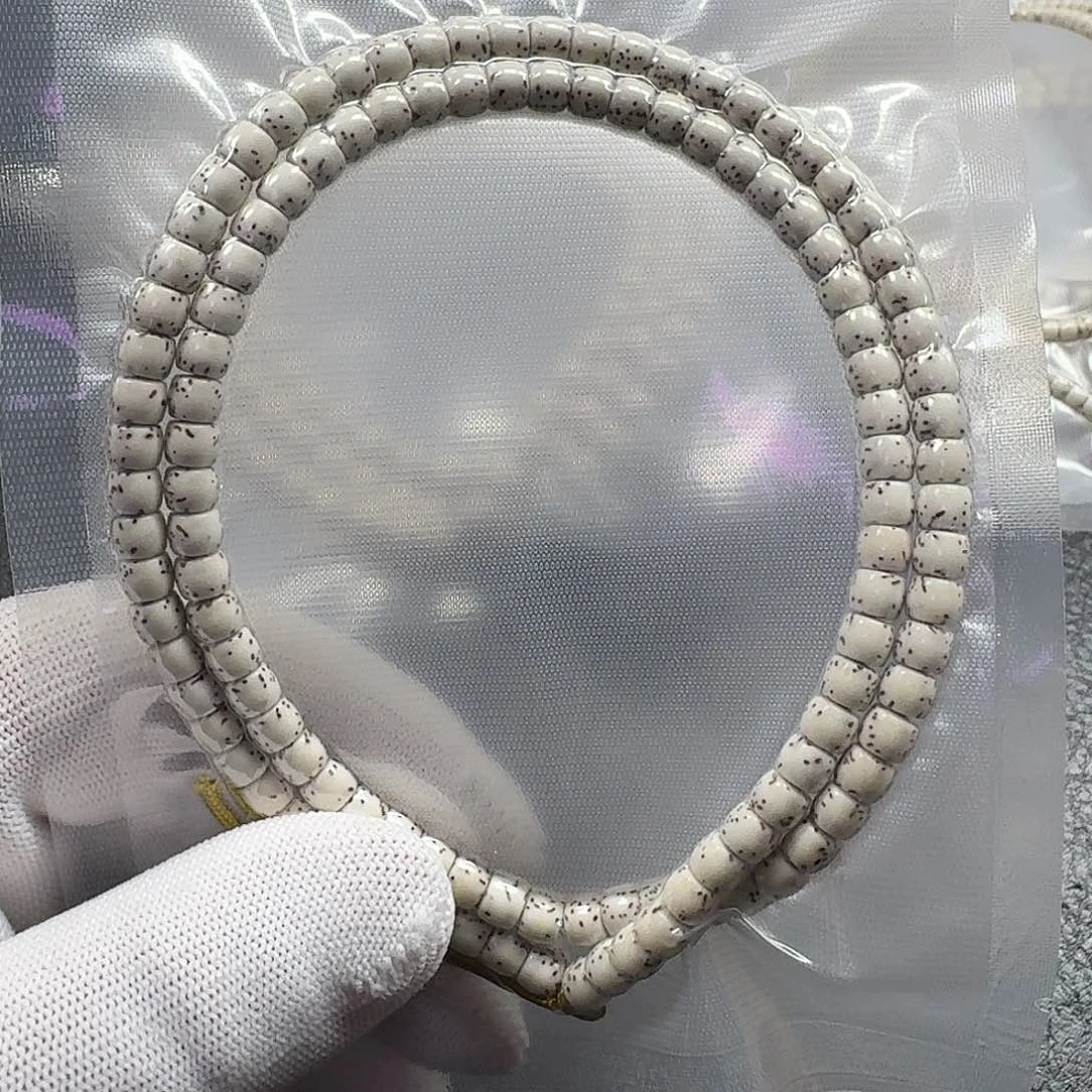 星月菩提手串星月菩提6*5原生态大留白直切