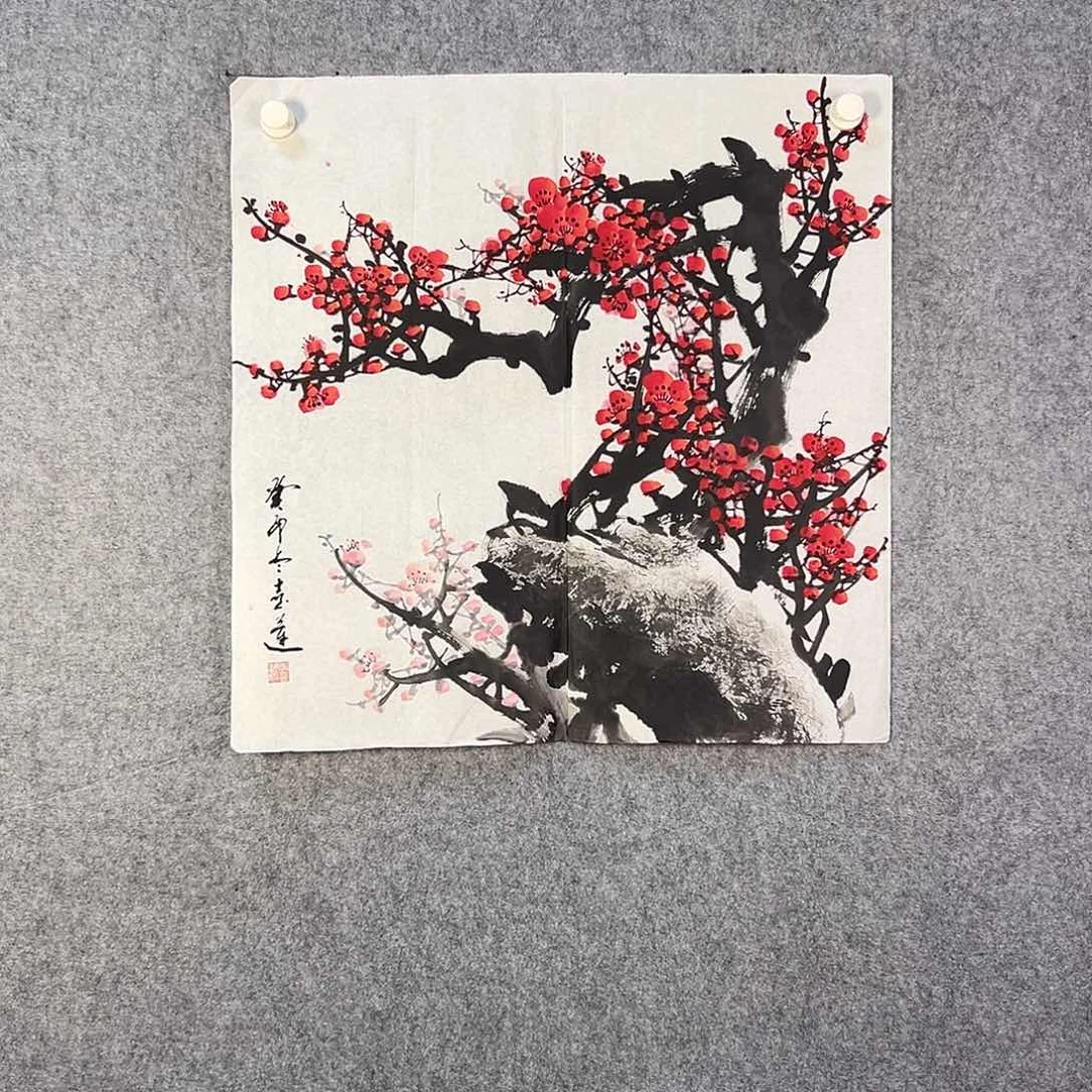 国画555 牡丹之花之叶的颜色