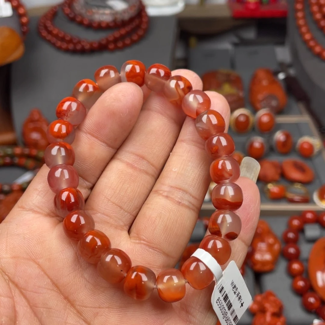 【闪购商品】南红玛瑙珠宝奇石未镶嵌单圈9