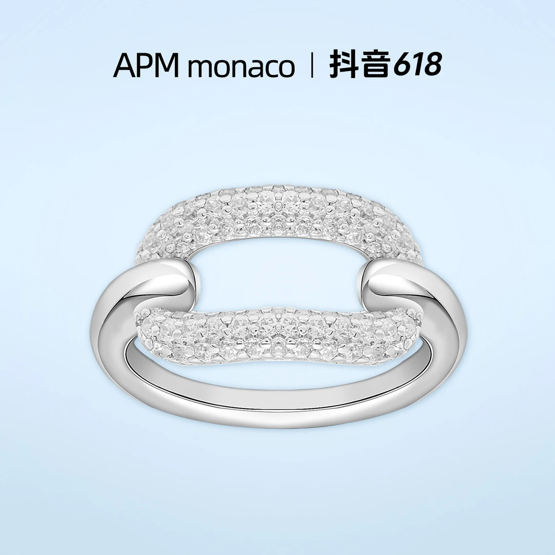 APM Monaco 925银锆石戒指 镶晶钻女款戒指