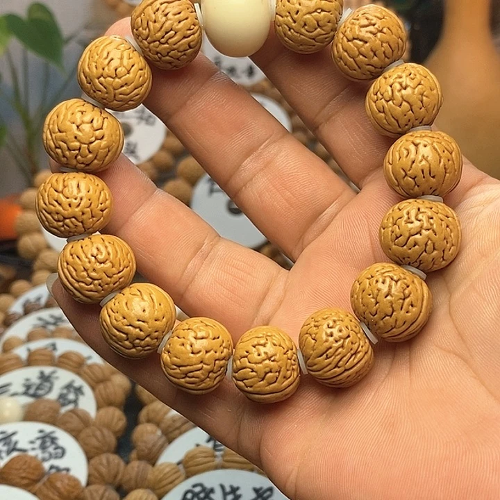 【闪购商品】迦****哥桃核手串甲壳虫手串