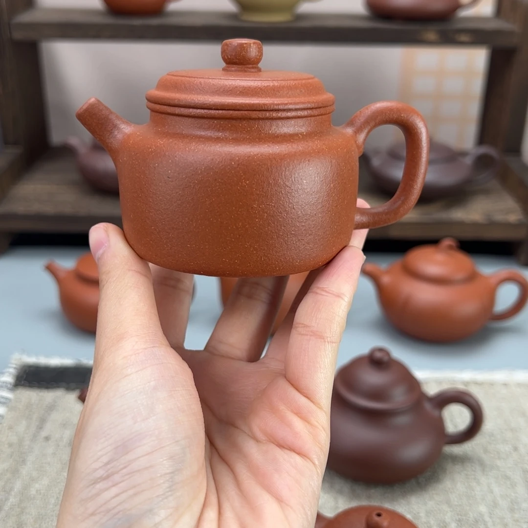 茶杯紫砂红降坡德钟150cc