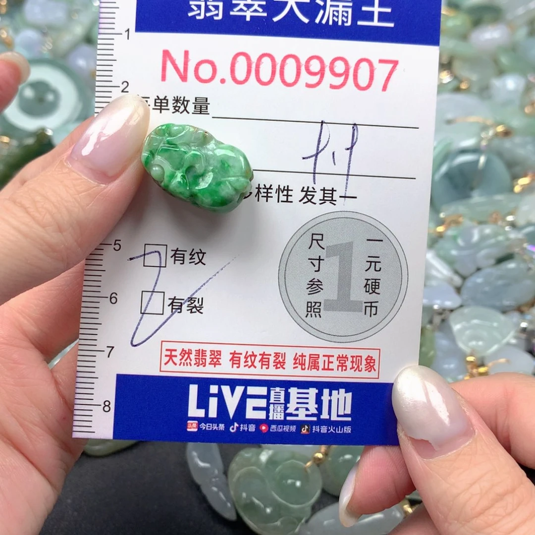 翡翠未镶嵌吊坠(不含链)