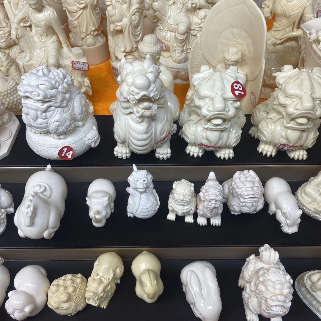 【猛犸牙-手把件】猛犸牙冰料5A级手把件文玩把件