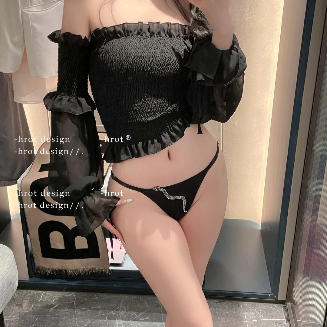 蛇形特定！12D超细冰丝低腰透气性感内裤无痕时尚舒适三角裤女士