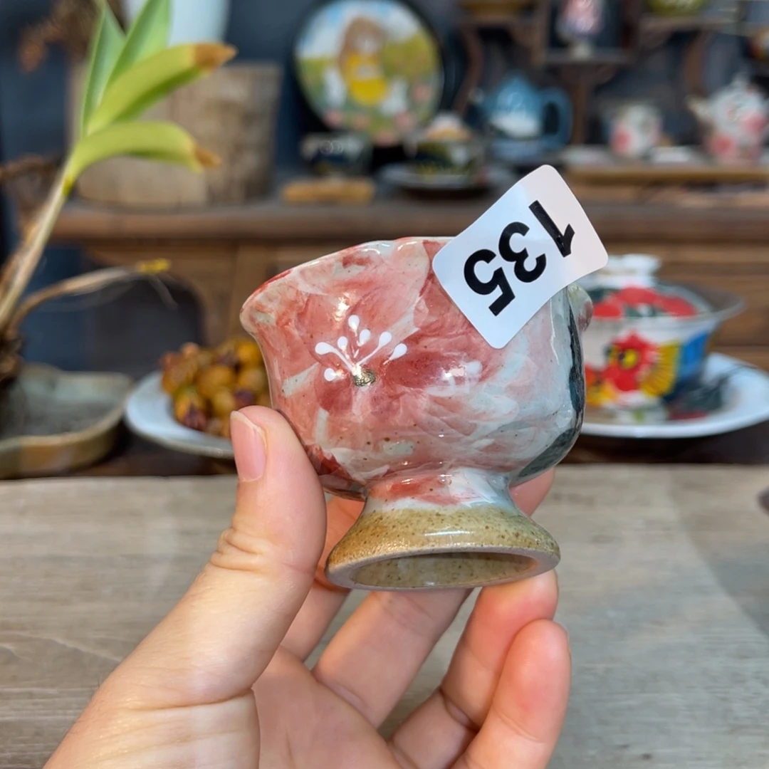 y***t壶素浅陶瓷手工手绘