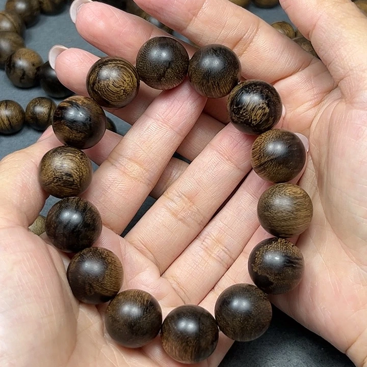 手串沉香白棋虎皮留疤1.6