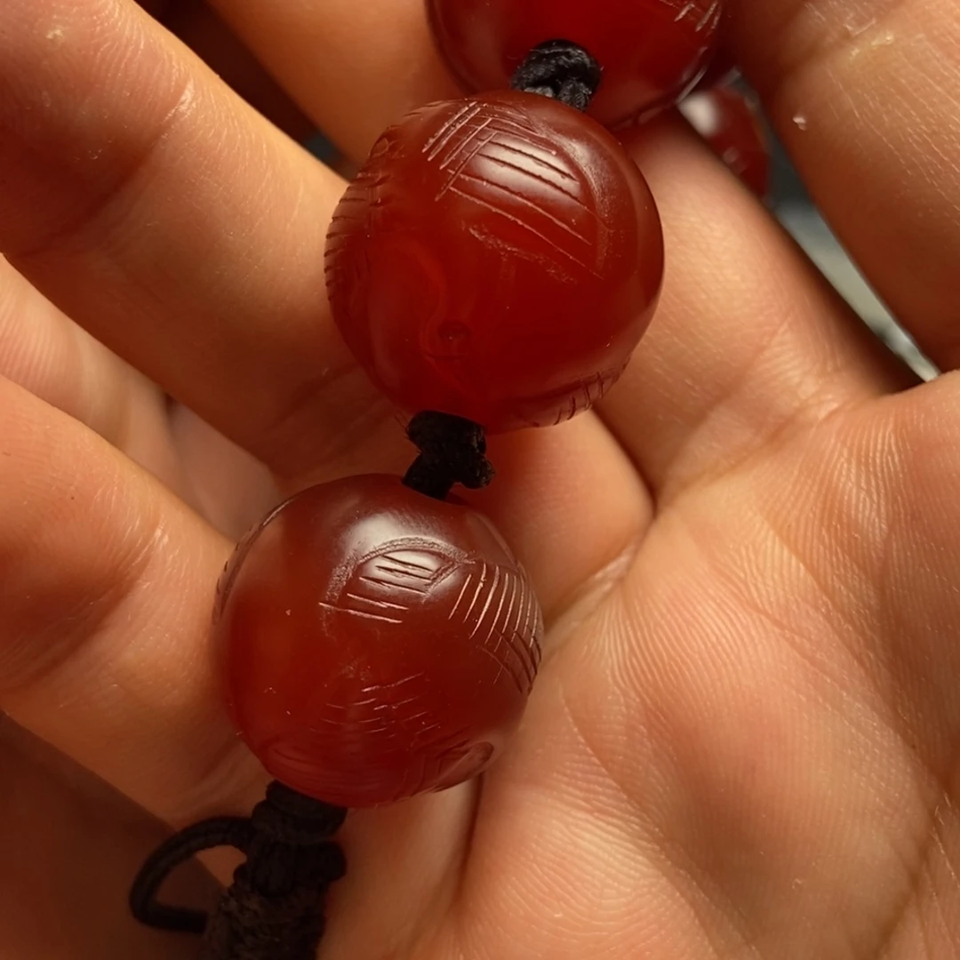 用***7玛瑙/玉髓珠子未镶嵌