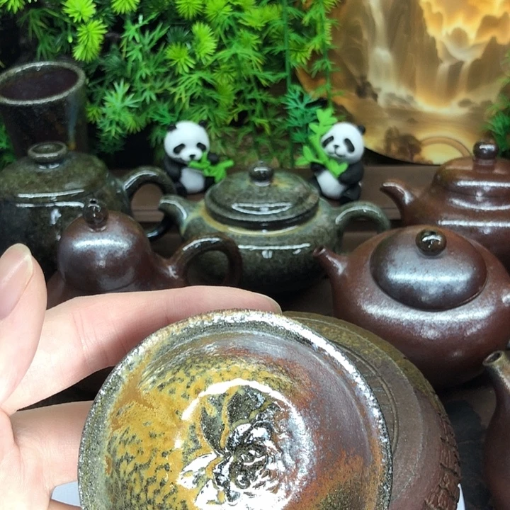 茶杯紫砂柴烧紫砂杯1