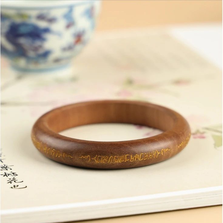 【花蕊香方】老山阴沉料五条手镯（方款）