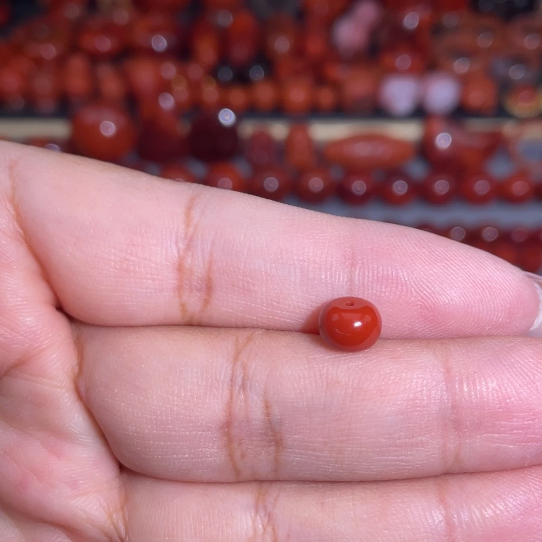南红玛瑙未镶嵌隔珠卡7.2×5.2
