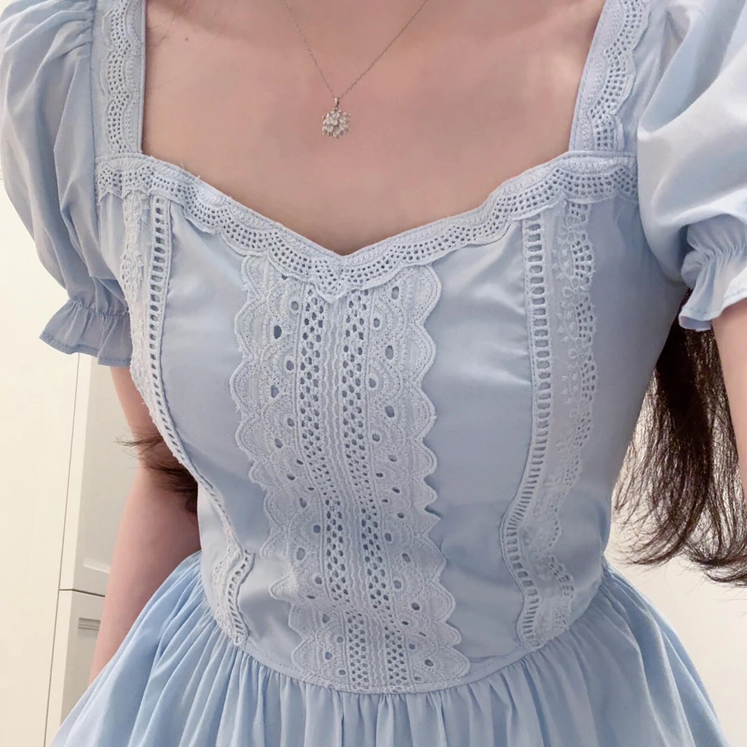 5070法式温柔粉色连衣裙子女夏季2025新款爆款气质高级感收腰长裙