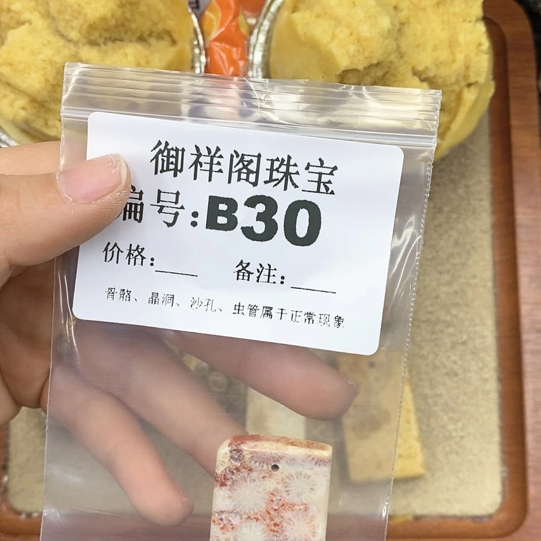 硅化珊瑚（珊瑚玉）颈饰未镶嵌曹*