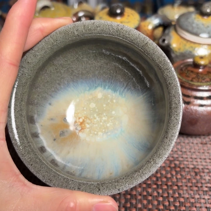 茶杯紫砂开片樽杯180 C