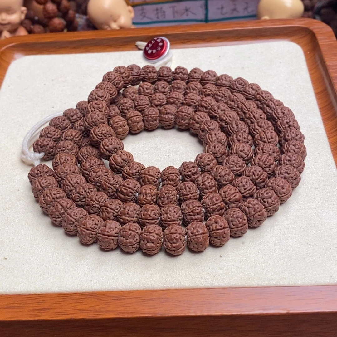 潞***斋金刚菩提吊坠纯血老树王108卡10