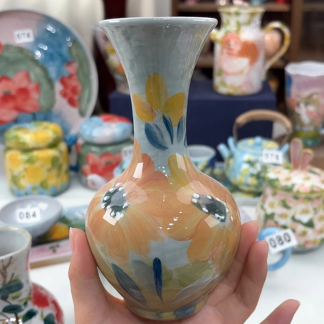 景德镇手绘高温釉下彩陶瓷茶具
