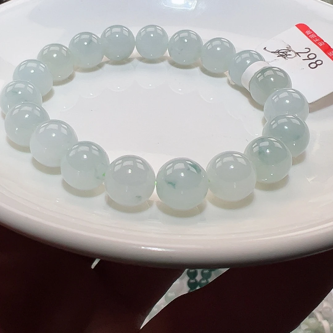 翡翠手链未镶嵌天然翡翠