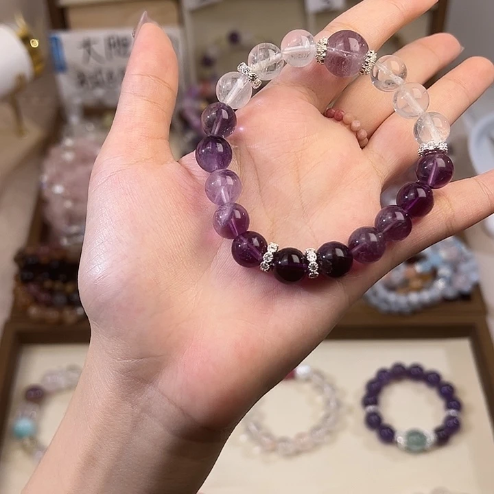 水晶银S925镶嵌手链