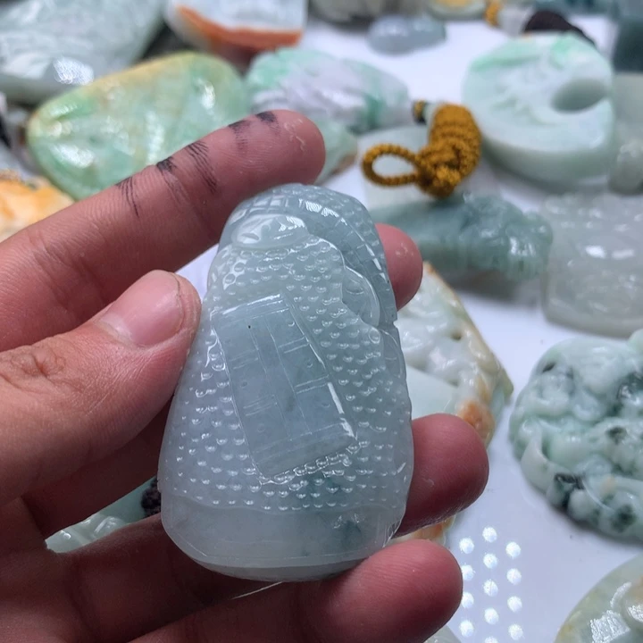 颈饰未镶嵌翡翠保真天然a货翡翠
