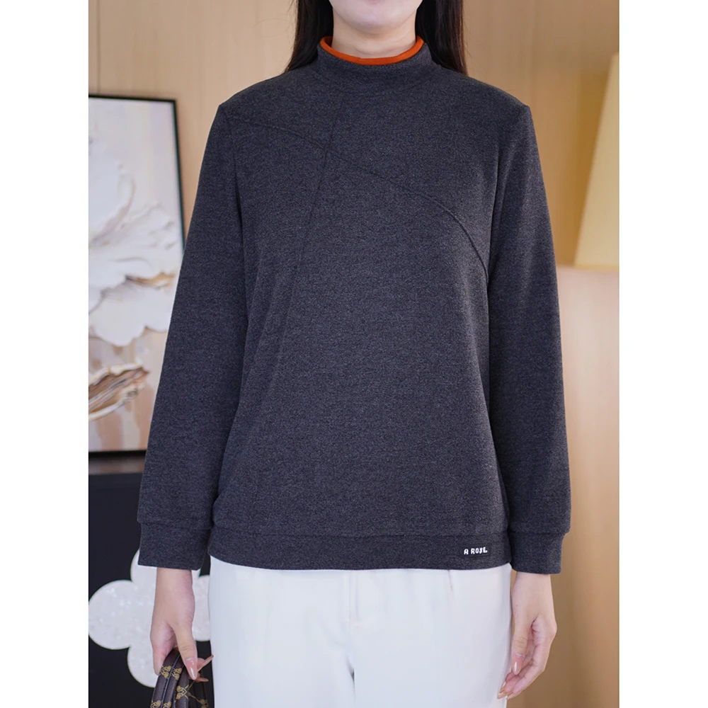 加厚打底衫冬季遮肉显瘦百搭衣服胖妹妹加大码女装高贵上档次上衣