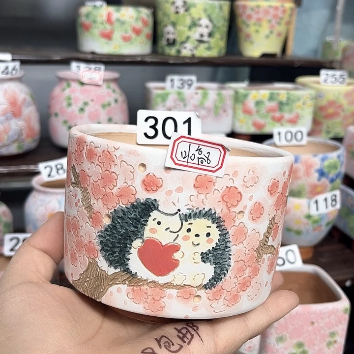 M***i手工制作多肉花盆