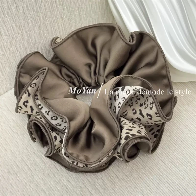 法式博主~小香风撞色网纱发圈大号发绳大肠圈ins网红少女发饰头饰