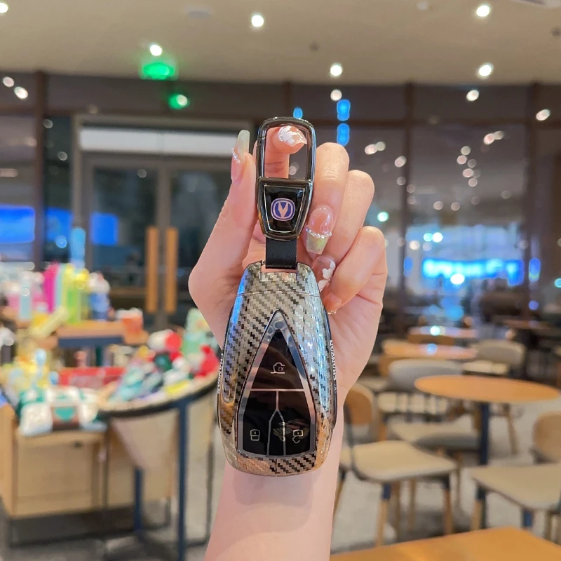 长安cs75plus钥匙套unit逸动univ车unik包uniz壳cs55plus金属cs35