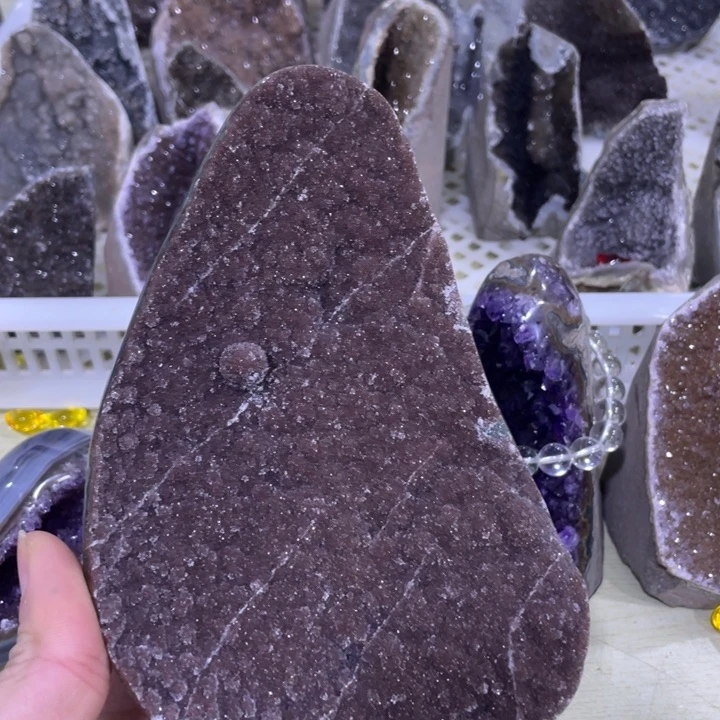 紫晶水晶摆件未镶嵌