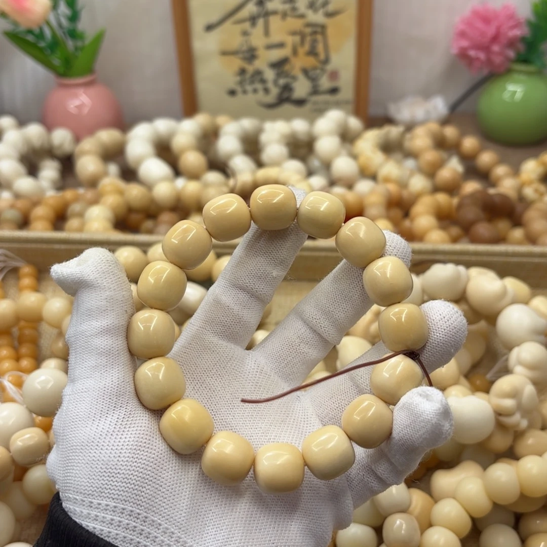初***阳吊坠菩提根/象牙果15干磨微瑕牙果奶黄桶019