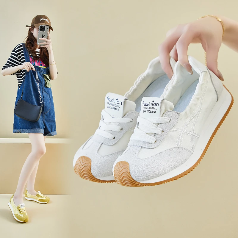 ins韩版阿甘鞋女2025夏季增高透气增高新款学生运动休闲鞋F03