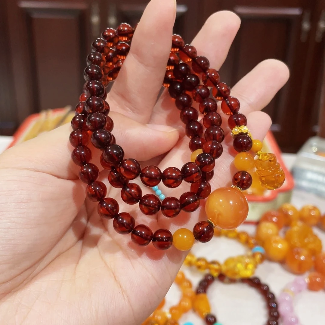 手链蜜蜡未镶嵌手串