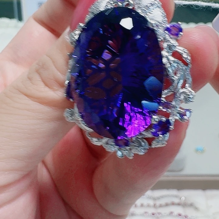 合成立方氧化锆925银吊坠