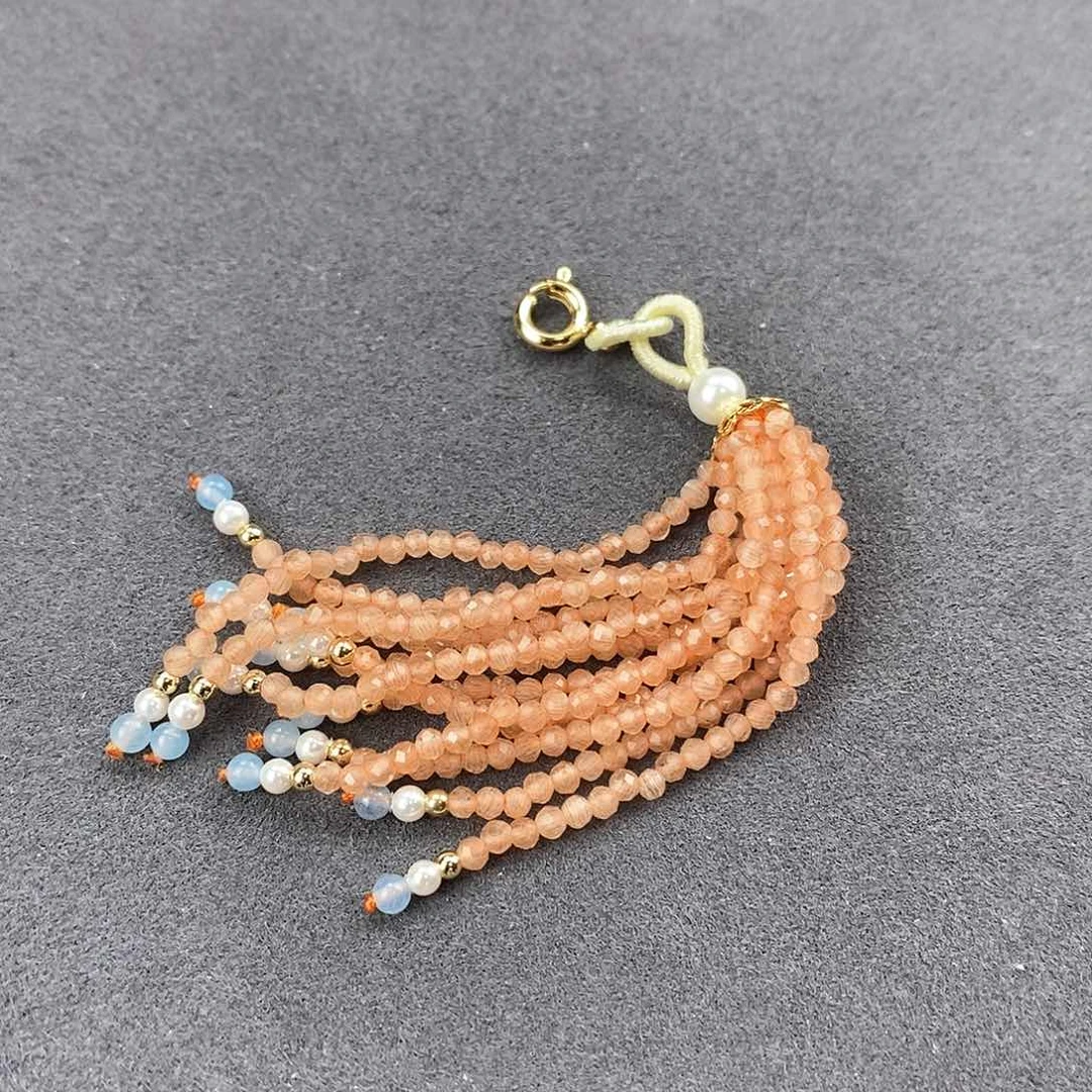 查罗石颈饰合金天然