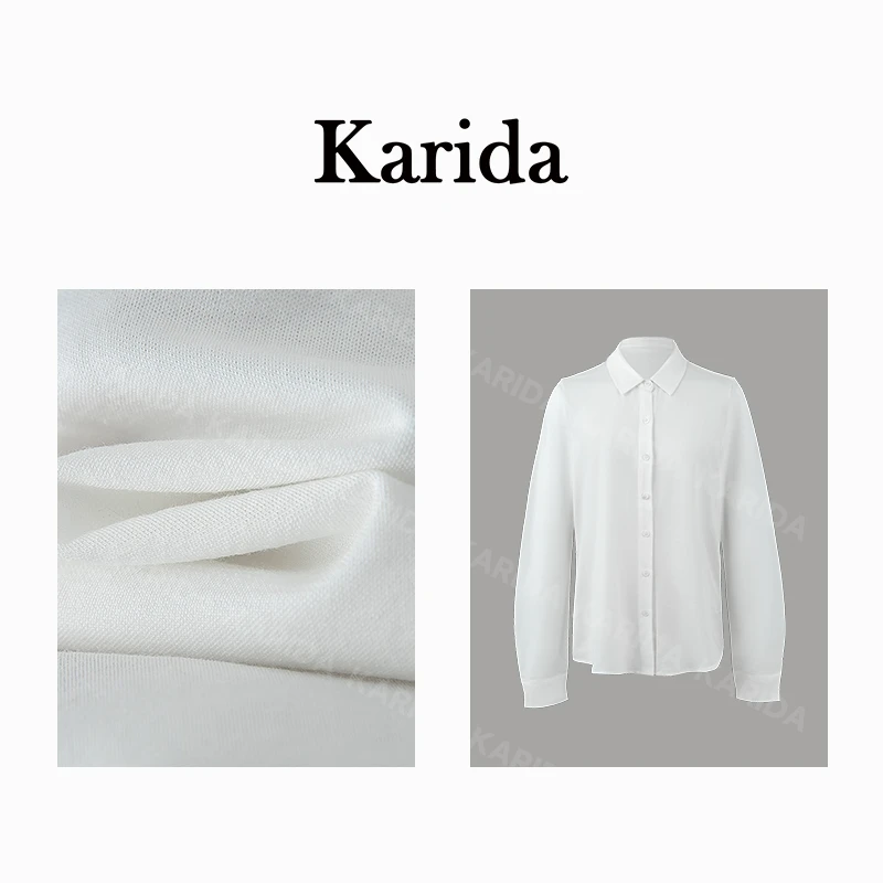 珂芮达【南风来信】25新款时尚百搭简约轻盈透气防晒宽松棉衬衫