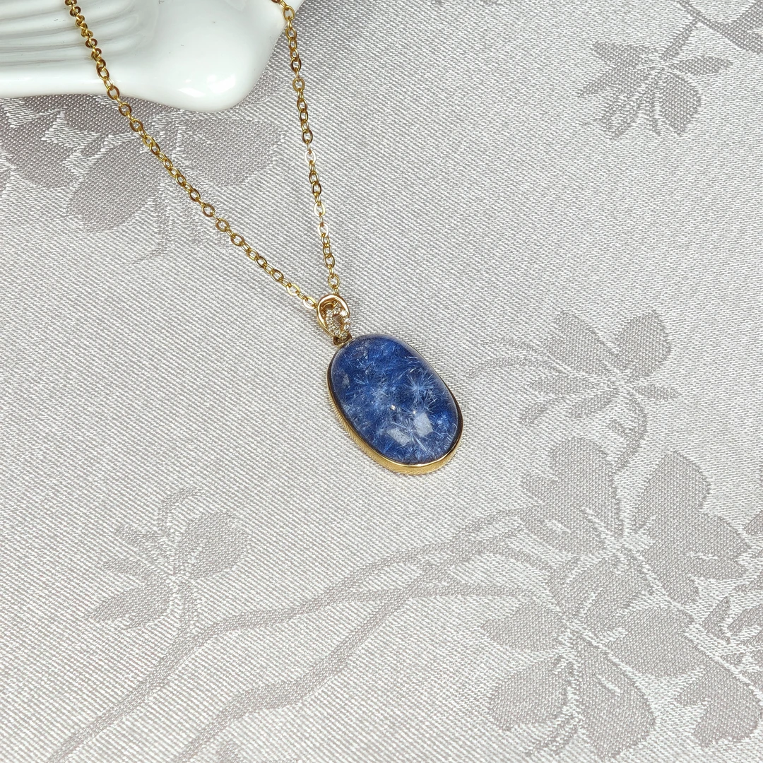 晶匠18K蓝线石吊坠 多样性发一 简约