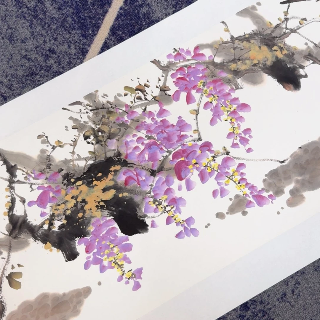 国画国画作品山水花鸟