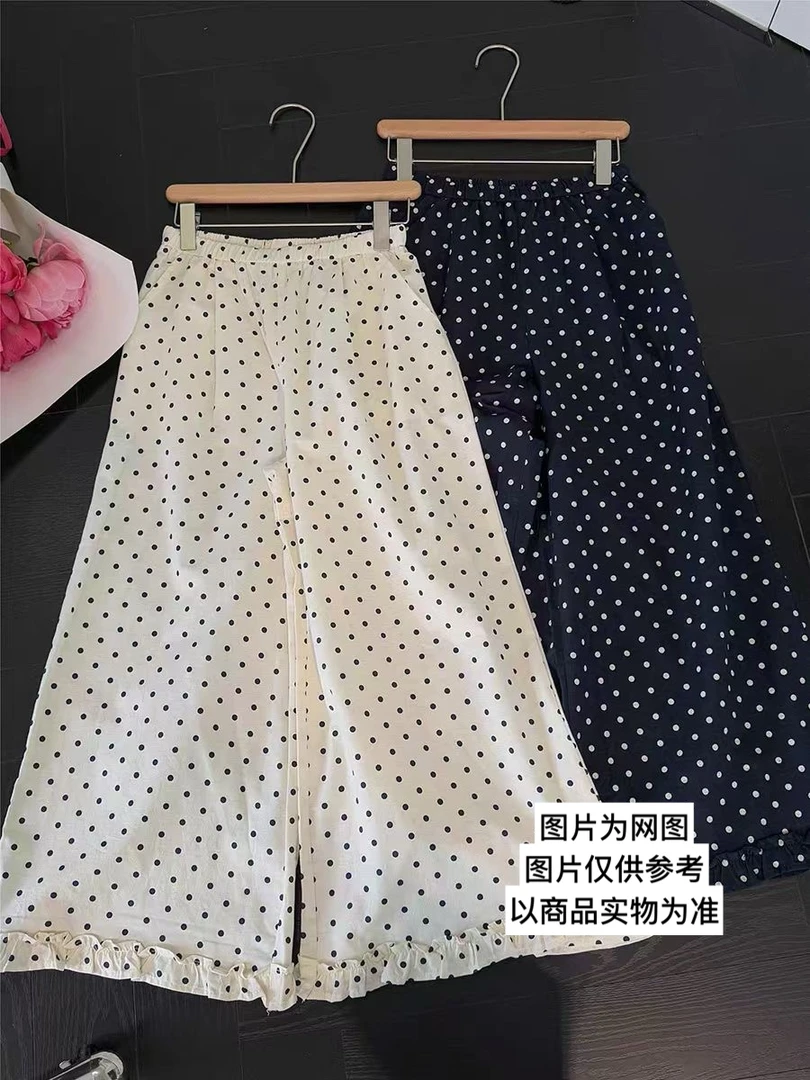 波点凉凉裤百搭大码