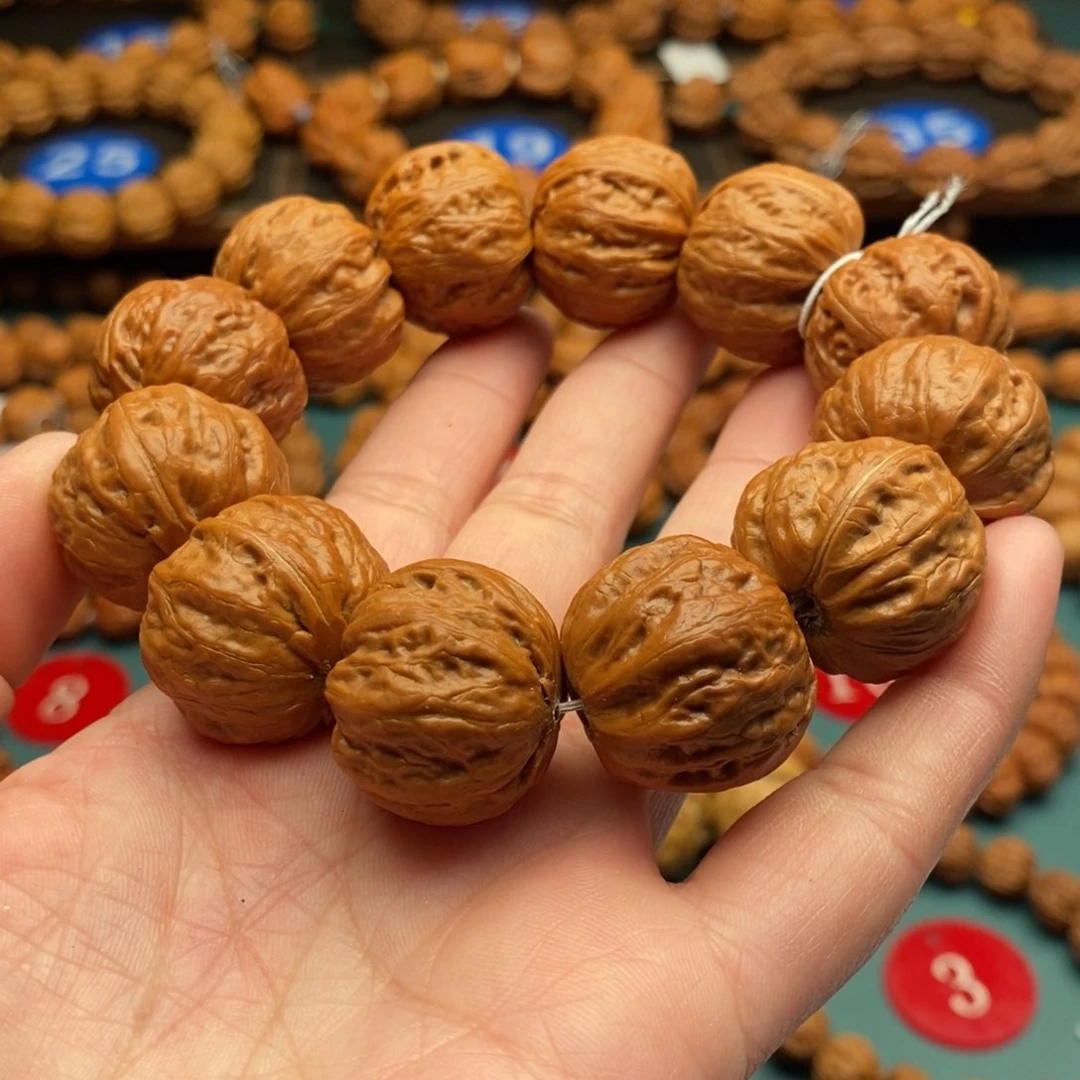 文玩核桃手串24尺寸矮桩磨盘