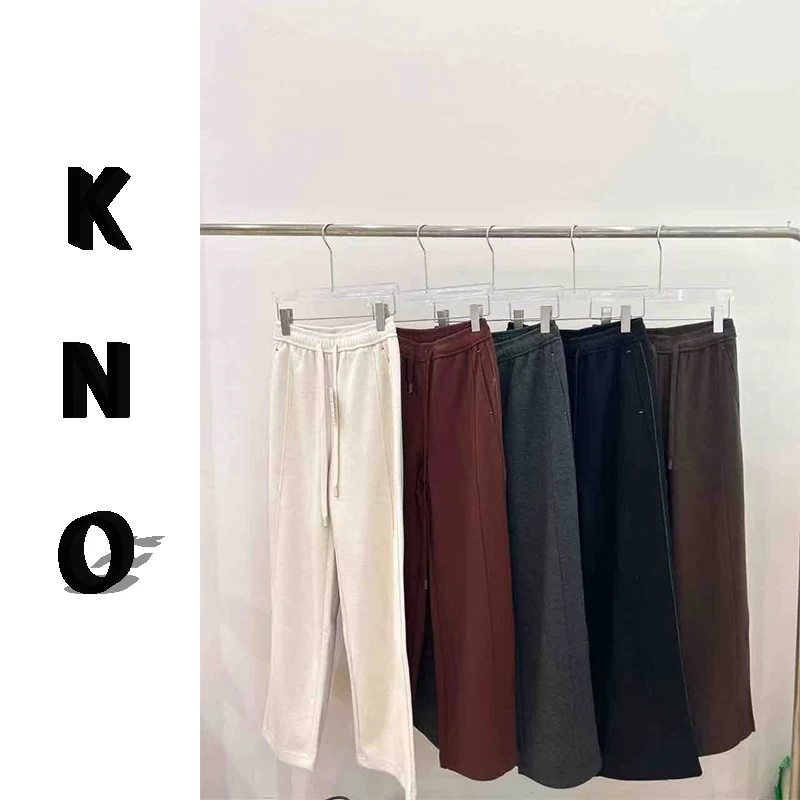 【KNO】早春新款双色明线压边设计款裤子