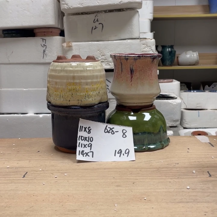 紫砂花盆多肉陶土花盆微瑕8