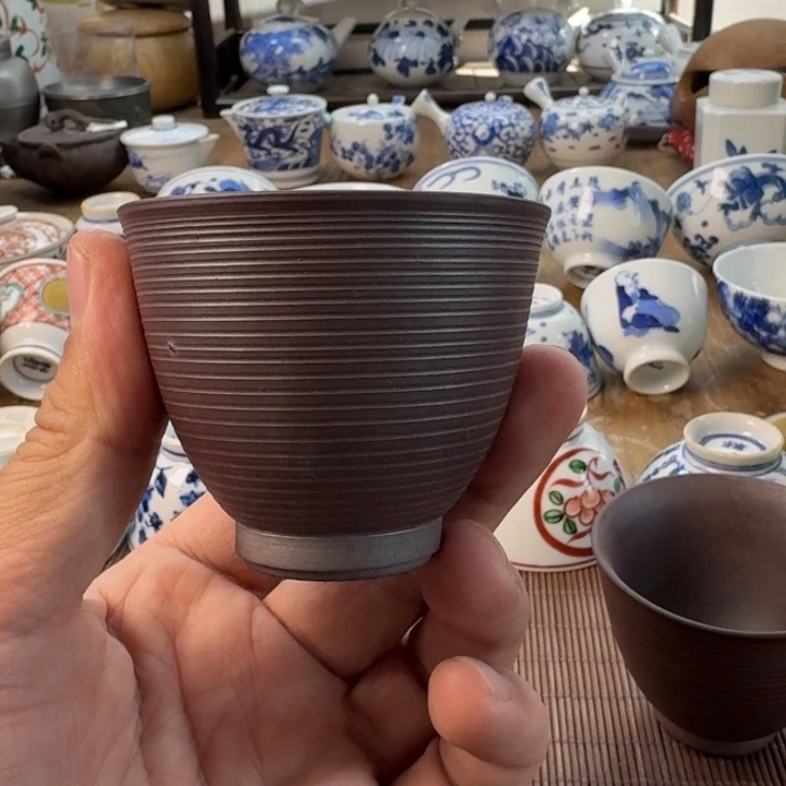 青花杯子茶具瓷器