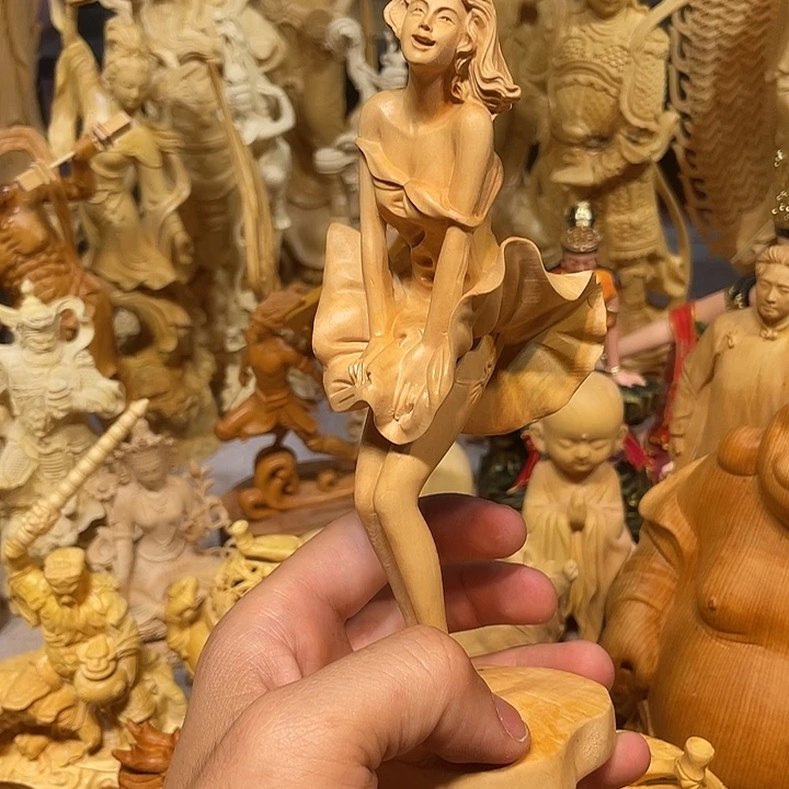 一***人黄杨木玛丽莲梦露